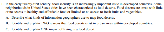 AP人文地理考试内容及题型介绍 AP人文地理考试内容及题型介绍